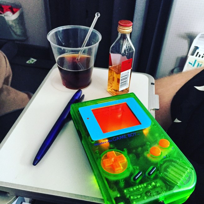Game Boy on Plane