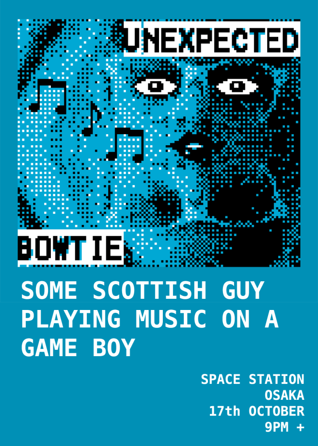 unexpected bowtie live Osaka poster